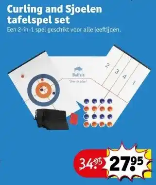 Kruidvat Curling and Sjoelen tafelspel set aanbieding