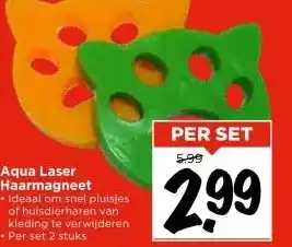 Vomar Voordeelmarkt Aqua Laser Haarmagneet aanbieding