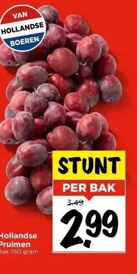 Vomar Voordeelmarkt Hollandse Pruimen aanbieding