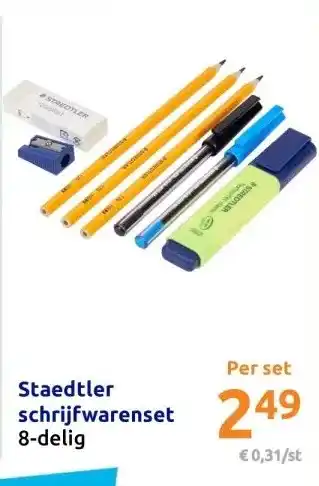 Action Staedtler schrijfwarenset aanbieding