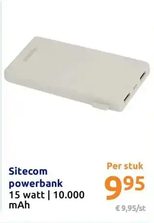 Action Sitecom powerbank aanbieding