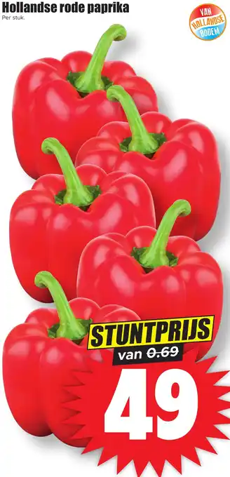 Dirk Hollandse rode paprika aanbieding
