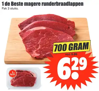 Dirk 1 de Beste magere runderbraadlappen 700g aanbieding