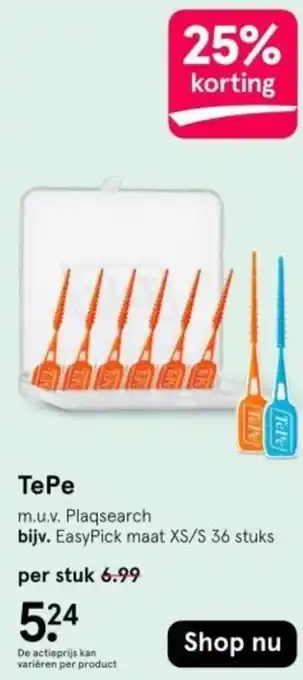 Etos TePe EasyPick maat XS/S 36 stuks aanbieding