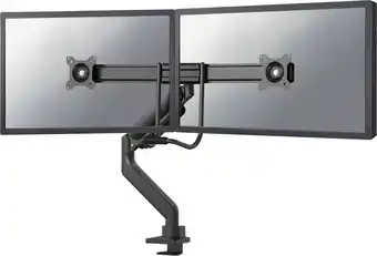 Coolblue Neomounts NEXT Core DS75-450BL2 Crossbar Monitorarm Gasgeveerd - Zwart aanbieding