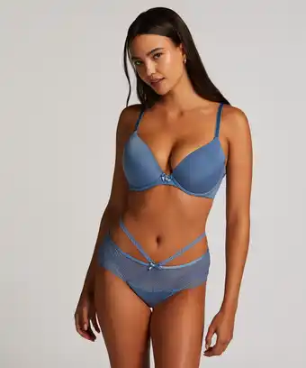 Hunkemoller Hunkemöller Boxerstring Francesca Blauw aanbieding