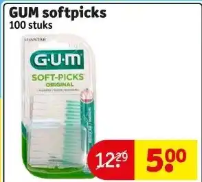 Kruidvat GUM softpicks 100 stuks aanbieding