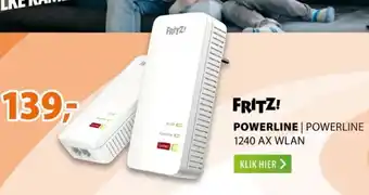 Expert FRITZ! POWERLINE 1240 AX WLAN aanbieding