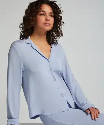 Hunkemoller Hunkemöller Jacket Jersey Essential Blauw aanbieding