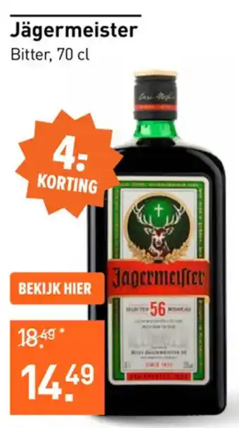 Gall & Gall Jägermeister 70 cl aanbieding