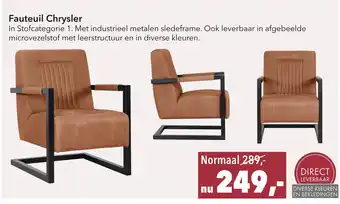 Woonsquare Fauteuil Chrysler aanbieding