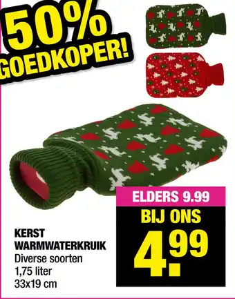 Big Bazar KERST WARMWATERKRUIK aanbieding