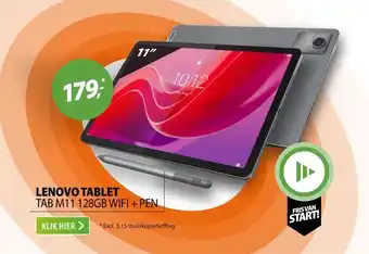 Expert Lenovo Tab M11 128GB Wifi + Pen aanbieding