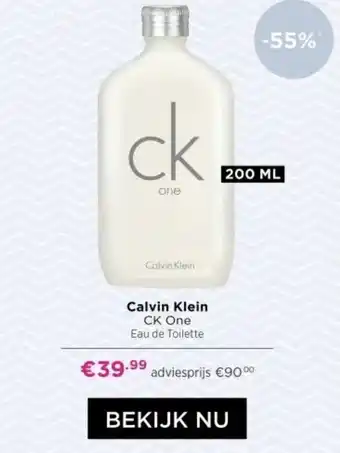 ICI Paris XL Calvin Klein CK One 200ml aanbieding