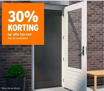 GAMMA 30% KORTING op alle horren aanbieding