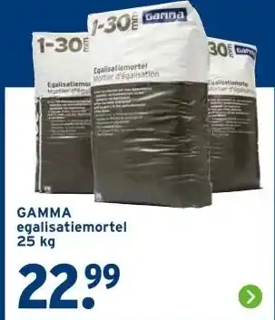 GAMMA GAMMA egalisatiemortel 25 kg aanbieding