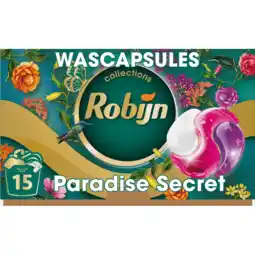 Jumbo Robijn 3-in-1 Wascapsules Color Paradise Secret 15 wasbeurten aanbieding
