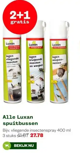 Welkoop Alle Luxan spuitbussen aanbieding