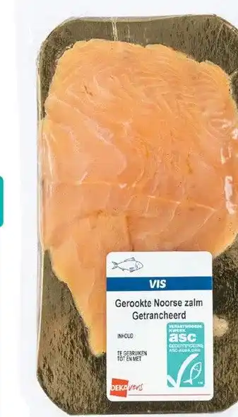 Dekamarkt DEKAVERS GEROOKTE NOORSE ZALM aanbieding