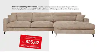 Woonsquare Woonlandschap Leonardo aanbieding
