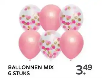 Prenatal BALLONNEN MIX 6 STUKS aanbieding