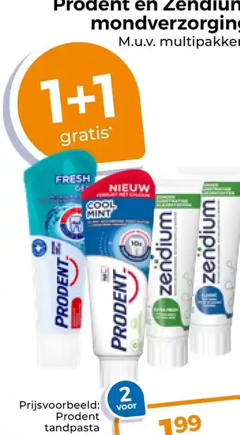 Trekpleister Prodent en Zendium mondverzorging aanbieding
