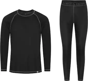 Amazon DANISH ENDURANCE Thermo Ondergoed Set voor Dames & Heren, van Gerecycelde Materialen, Temperatuur Regulerend & Ademend aanbieding