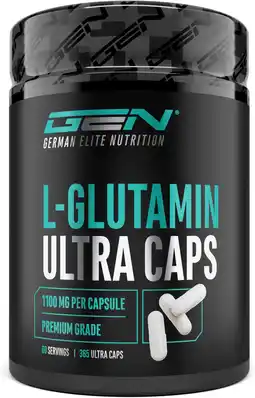 Amazon L-Glutamine - 365 Capsules - Extra hoge dosering met 1100 mg per capsule - 6600 mg per dagelijkse portie - Pure & ultra-fijne aanbieding