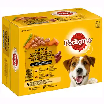 Zooplus 10 + 2 gratis! 12 x 100 g Pedigree Multipack - Gevogelte in saus (12 x 100 g) aanbieding