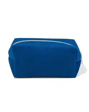 HEMA HEMA Etui Rib Blauw aanbieding