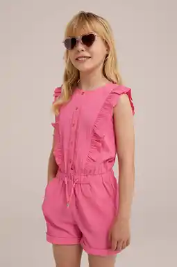 Wehkamp WE Fashion playsuit roze aanbieding