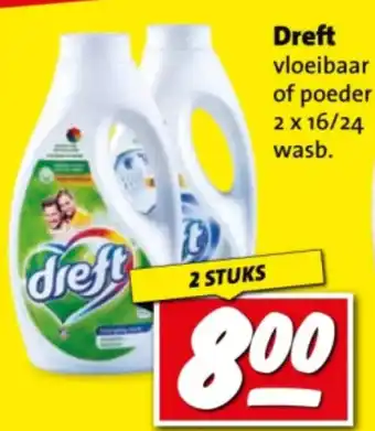Boni Dreft vloeibaar of poeder aanbieding