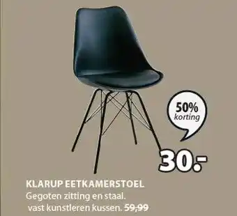 Jysk KLARUP EETKAMERSTOEL aanbieding