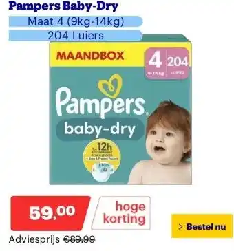 Bol.com Pampers Baby-Dry aanbieding