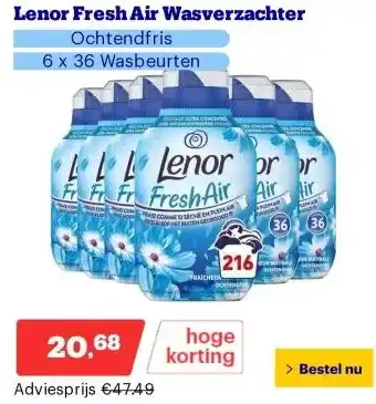 Bol.com Lenor Fresh Air Wasverzachter aanbieding