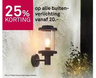 Karwei op alle buiten verlichting aanbieding