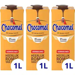 Albert Heijn Chocomel 0% suiker 1L 3-pack aanbieding