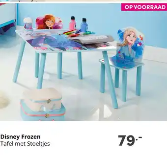 Baby & Tiener Disney Frozen Tafel met Stoeltjes aanbieding