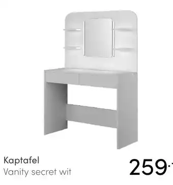 Baby & Tiener Kaptafel Vanity secret wit aanbieding