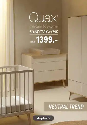 Baby & Tiener Quax meegroei babykamer FLOW CLAY&OAK aanbieding