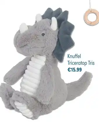 Baby & Tiener Knuffel Triceratop Tris aanbieding