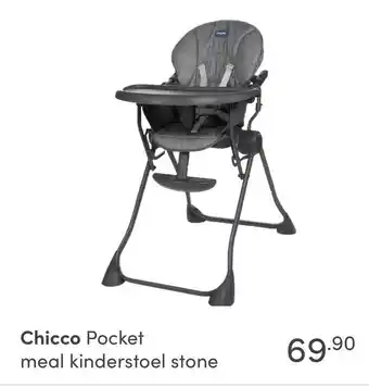 Baby & Tiener Chicco Pocket meal kinderstoel stone aanbieding