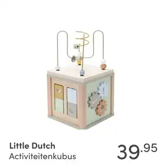 Baby & Tiener Little Dutch Activiteitenkubus aanbieding