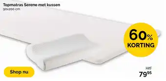 Beter Bed Topmatras Serene met kussen aanbieding