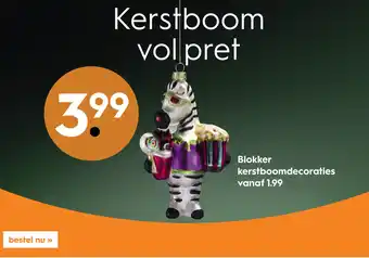 Blokker kerstboomdecoraties vanaf aanbieding