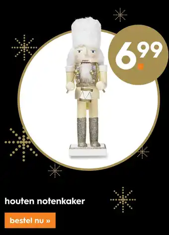 Blokker houten notenkaker aanbieding