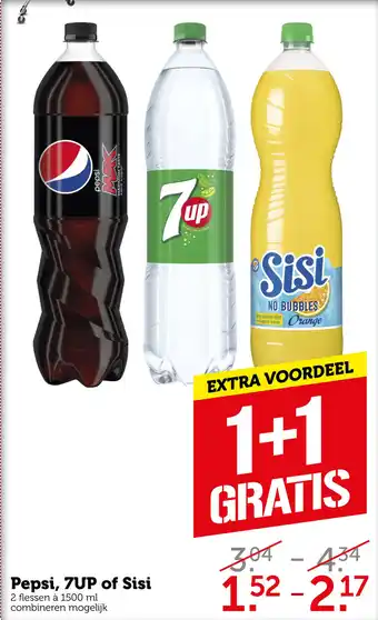 Coop Pepsi, 7UP of Sisi aanbieding