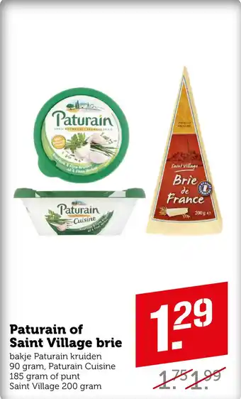 Coop Paturain of Saint Village brie aanbieding