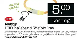 Dierspecialist Nobby LED halsband Visible kat aanbieding