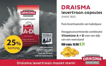 Gezond & Wel DRAISMA levertraan capsules aanbieding